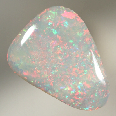 SOLID SEMI BLACK OPAL Bright red and orange colours 